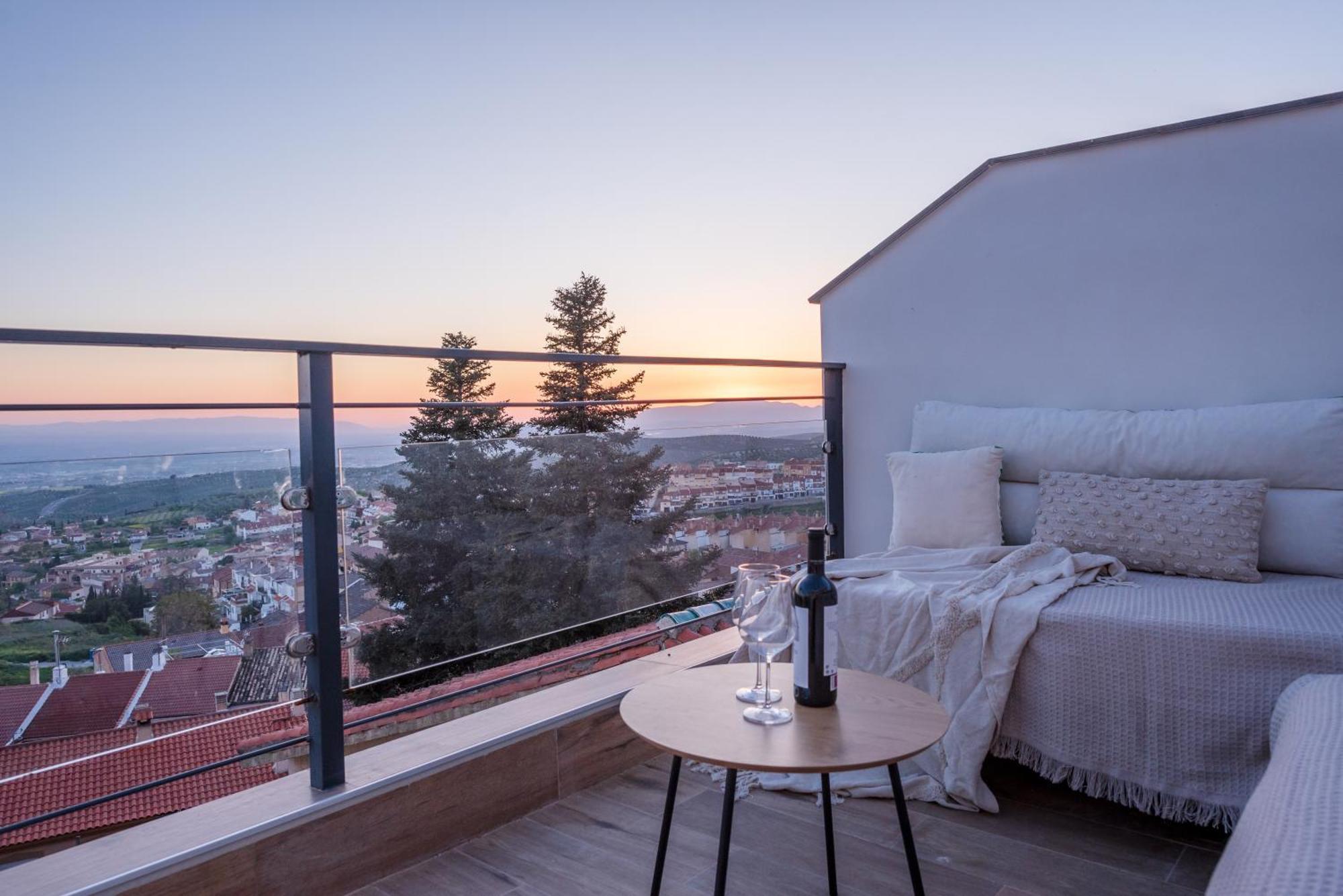 הוילה Alfacar Casa Penalisa Con Jacuzzi, Barbacoa, Chimenea Y Vistas Panoramicas A Granada מראה חיצוני תמונה