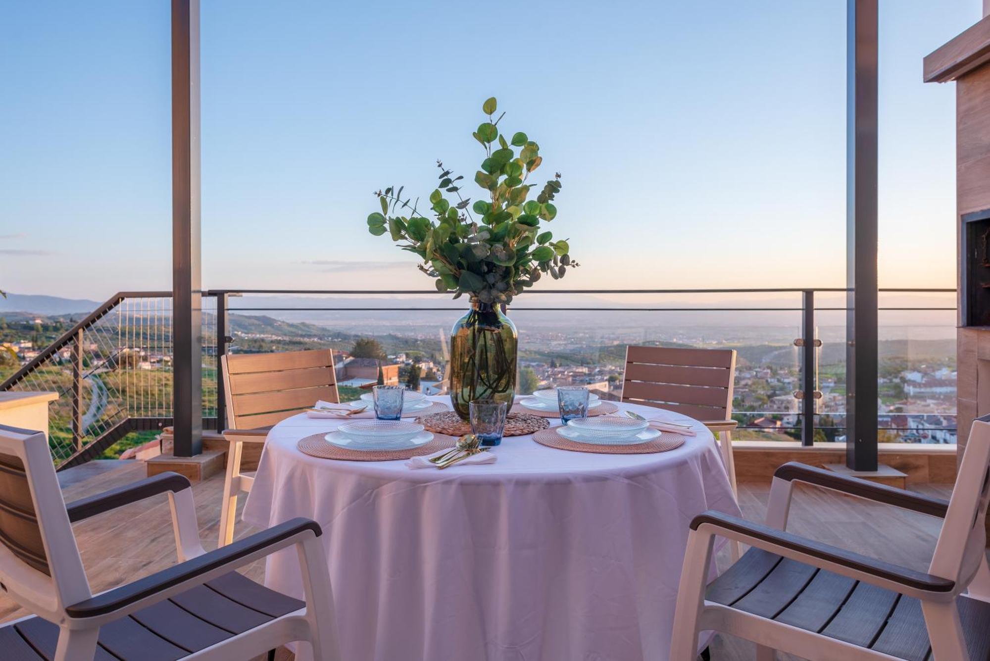 הוילה Alfacar Casa Penalisa Con Jacuzzi, Barbacoa, Chimenea Y Vistas Panoramicas A Granada מראה חיצוני תמונה